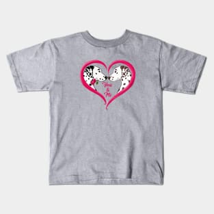 Dalmatian Be Mine Kids T-Shirt